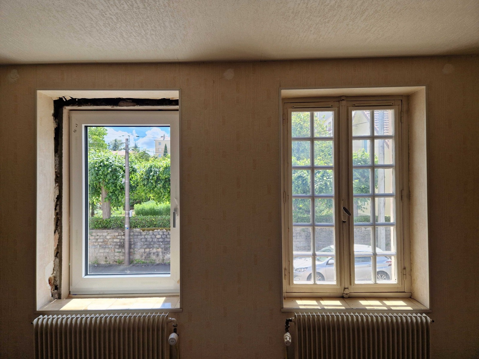 Rénovation menuiseries — avant/après